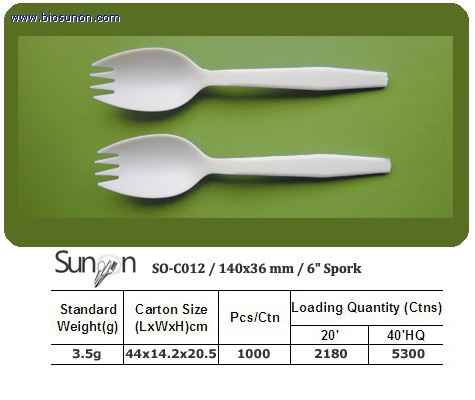 6inch Starch Spork