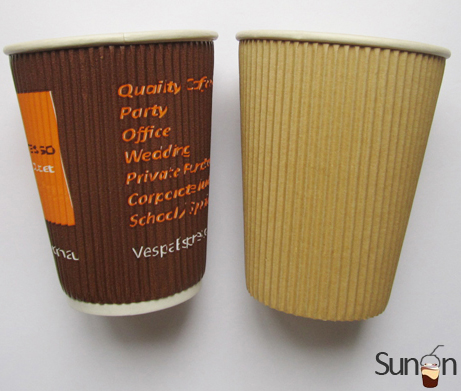 16 oz Corrugated paper cups